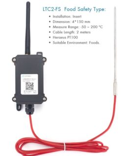 Dragino LTC2-FS LoRaWAN Food Safety Temperature Sensor