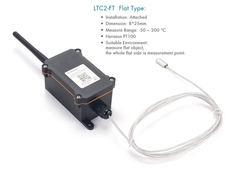 Dragino LTC2-FT - LoRaWAN Flat Type PT100 Temperature Transmitter