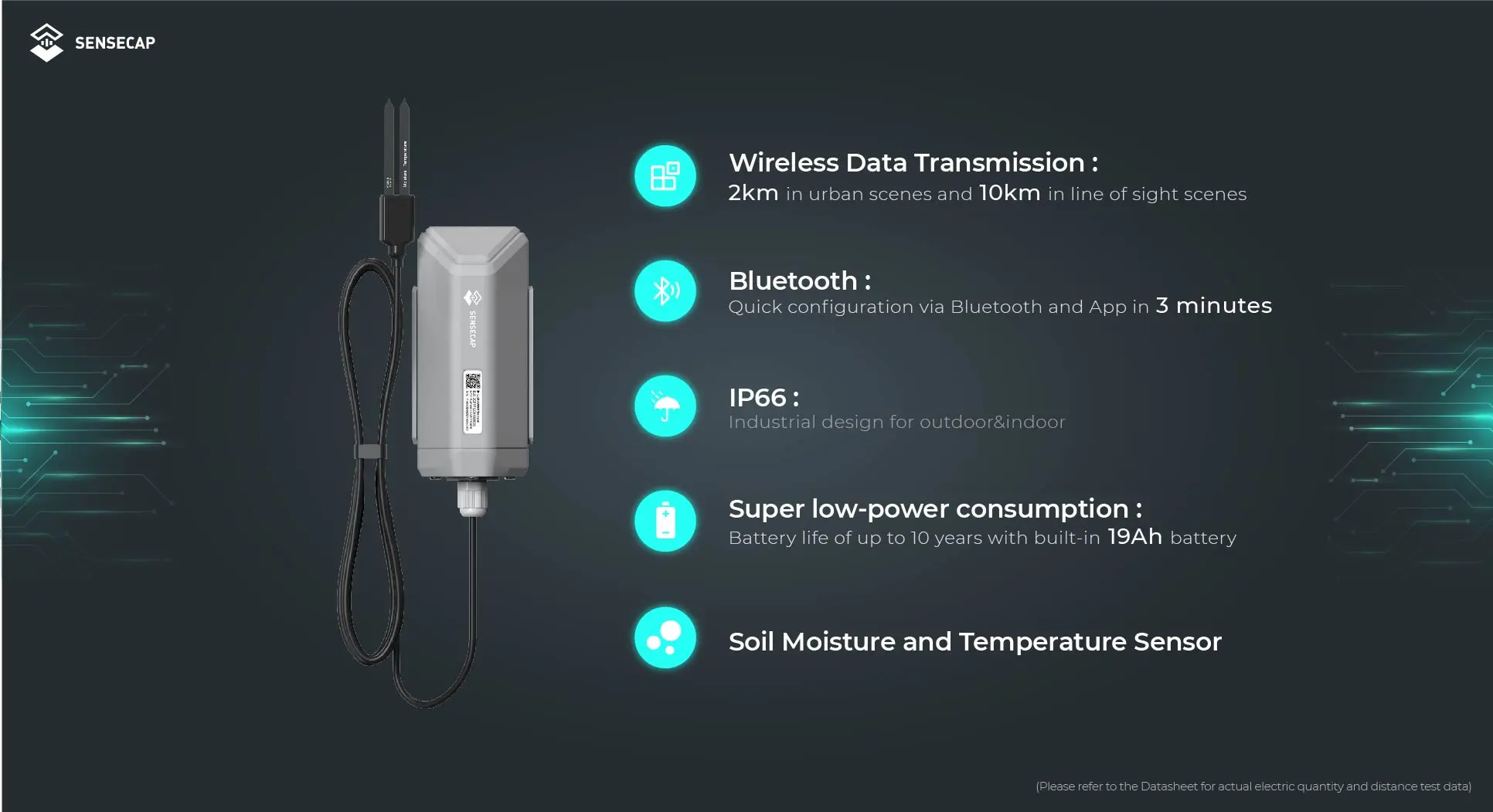 SenseCAP S2105-LoRaWAN Soil Moisture, Temperature and EC Sensor6