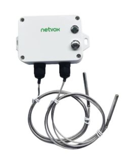 Netvox R718B250 - Wireless 2-Gang Temperature Sensor- PT1000 Round Head Probe(-40°~500°)