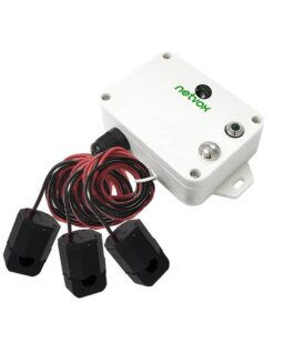 Netvox R718NL37-Wireless Light Sensor and 3-Phase Current Meter with 3x75A Clamp-On CT