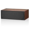 bowers and wilkins htm72 s3 center channel speaker rosenut front view with grille