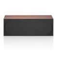 bowers and wilkins htm72 s3 center channel speaker rosenut front view with grille