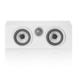 bowers and wilkins htm72 s3 center channel speaker white front view