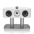 bower & wilkins HTM82 d4 Center Channel speaker white front view with stand