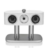 bower & wilkins HTM82 d4 Center Channel speaker white front view with stand