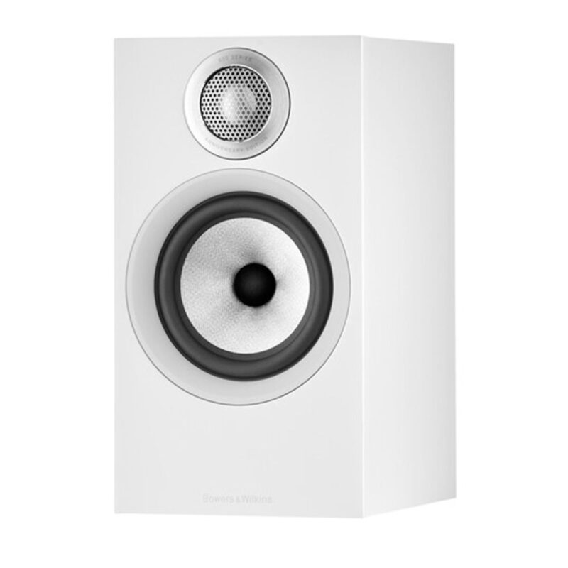 bowers and wilkins 607 s2 side view white