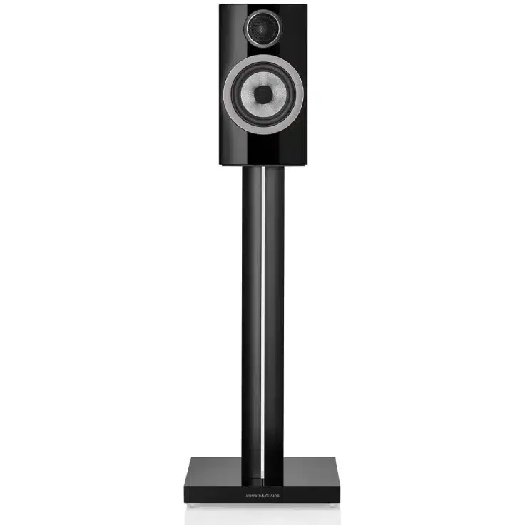 front view with stand bowers and wilkins 707 s3 bookshelf