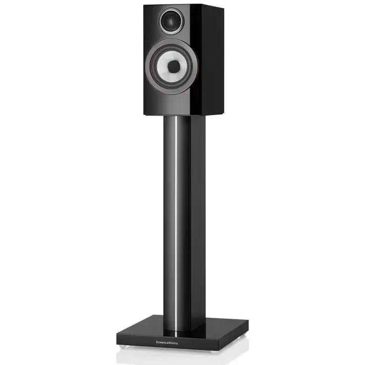 side view with stand bowers and wilkins 707 s3 bookshelf