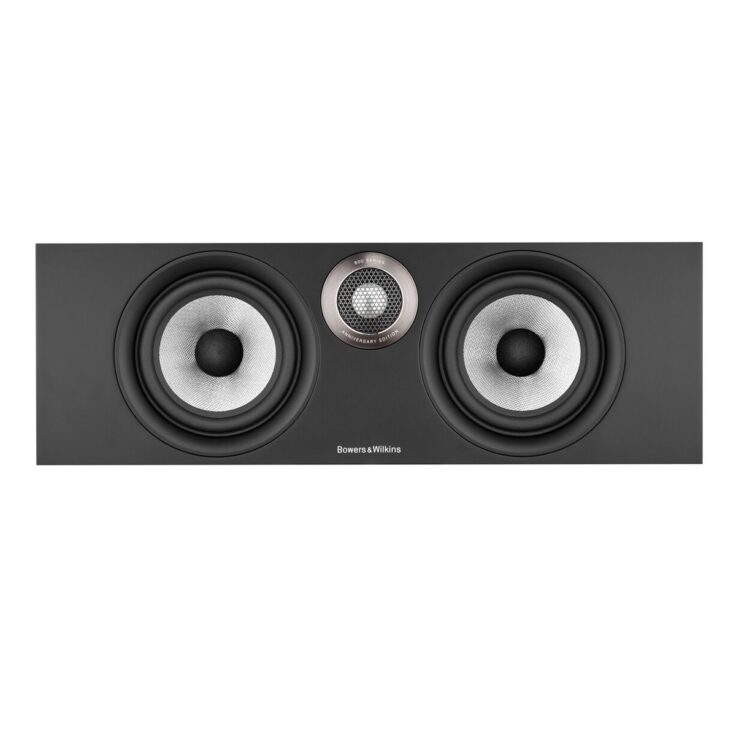 bower and wilkins htm6 s2 center channel speaker front view