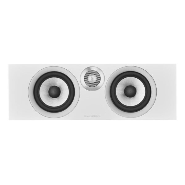 bower and wilkins htm6 s2 center channel speaker front view white