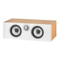 bower and wilkins htm6 s2 center channel speaker front view oak