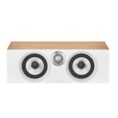 bower and wilkins htm6 s2 center channel speaker front view oak