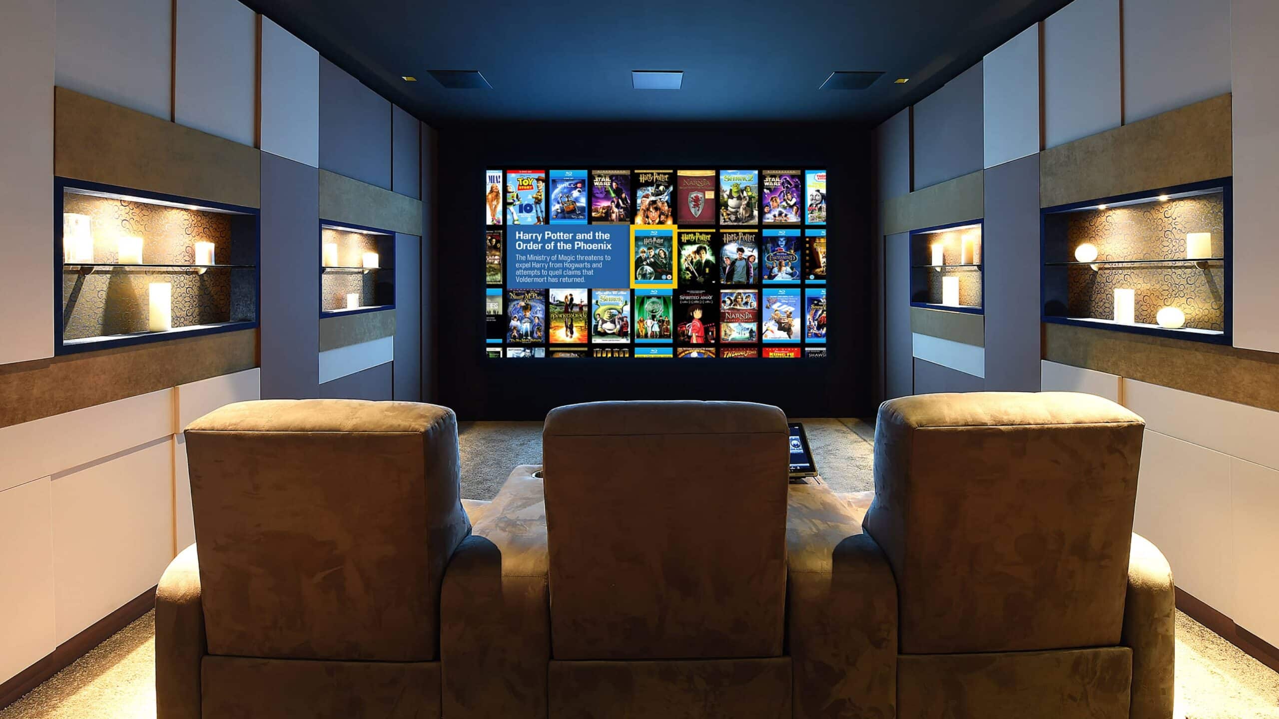 home theater and home cinema