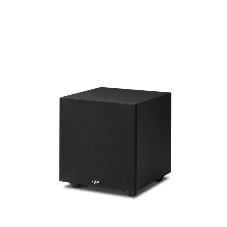 Paradigm Defiance X10 Subwoofer front angled view with grill