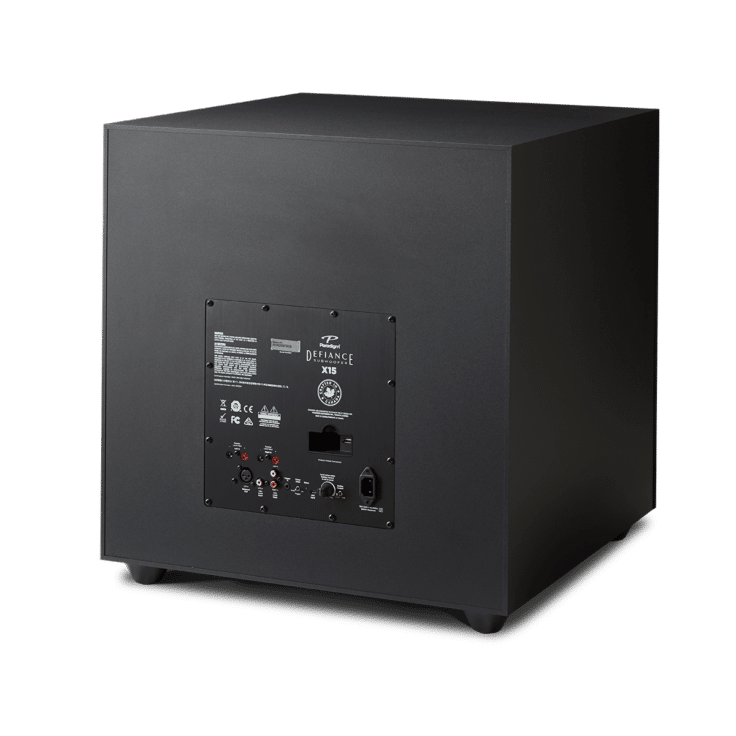 Paradigm Defiance X15 Subwoofer back angled view