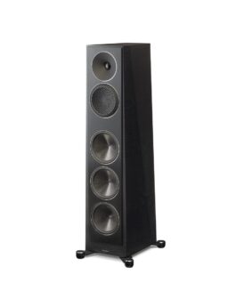 Paradigm Founder 100F Floor Standing Speakers - black walnut angled front view