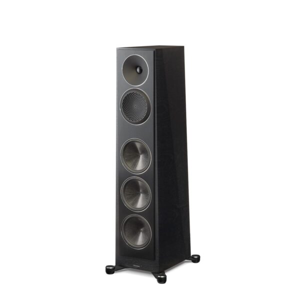 Paradigm Founder 100F Floor Standing Speakers - black walnut angled front view