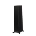 Paradigm Founder 100F Floor Standing Speakers - black walnut angled front view with cover