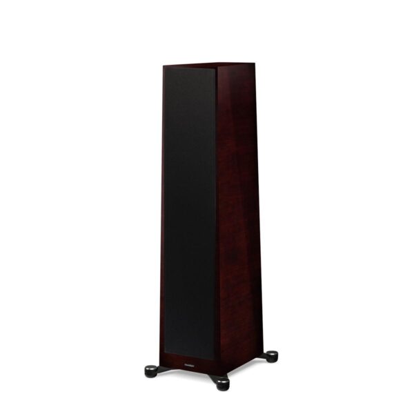 Paradigm Founder 100F Floor Standing Speakers - midnight cherry front angled view with cover