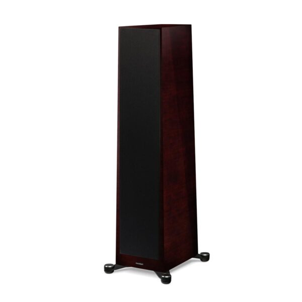 Paradigm Founder 120H Floor Standing Speakers - midnight cherry front view angled with cover