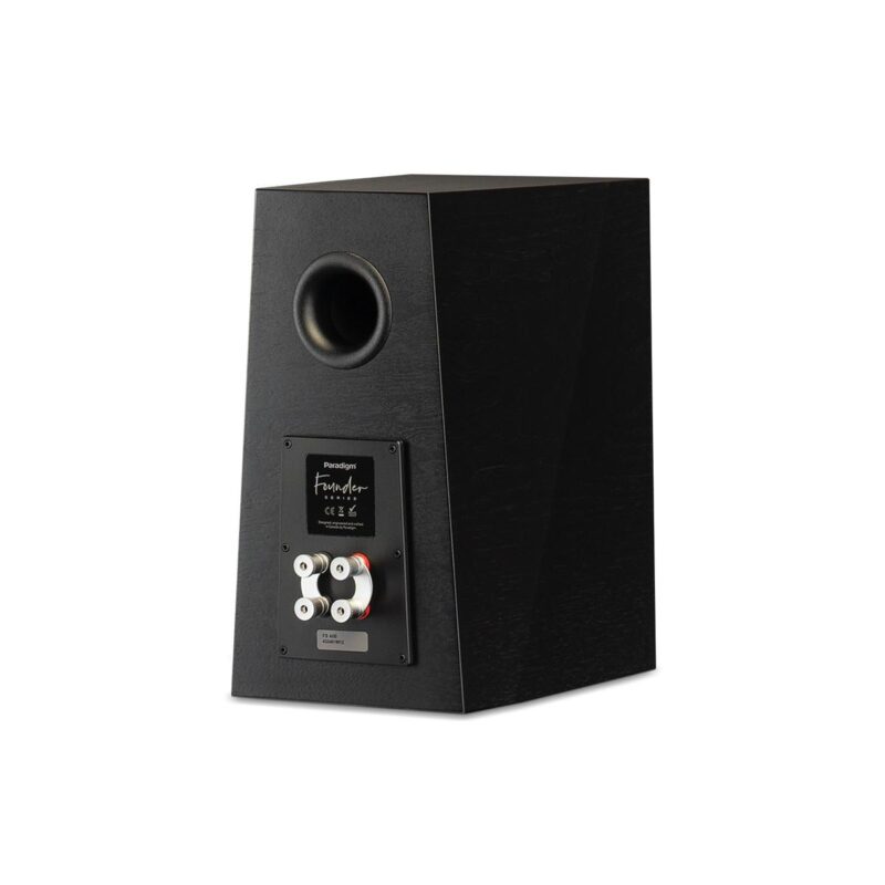 Paradigm Founder 40B Bookshelf Speakers black walnut side rear view2