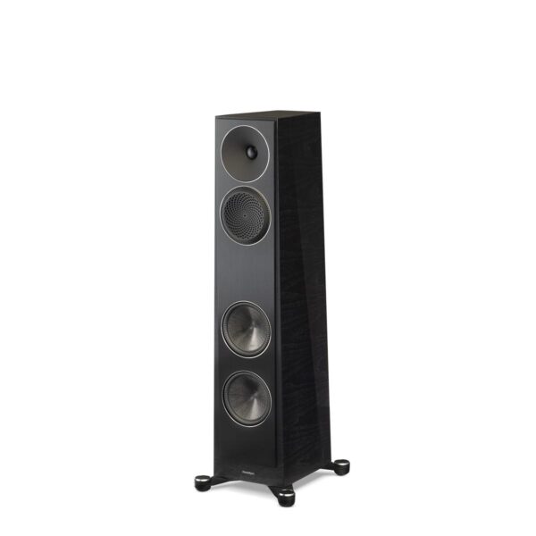 Paradigm Founder 80F Floor Standing Speakers black walnut front angled view