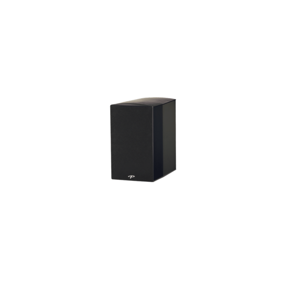 Paradigm Premier 200b Bookshelf Speakers black with grill side view