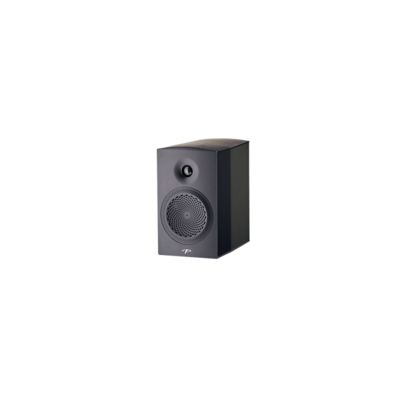 Paradigm Premier 200b Bookshelf Speakers black without grill side view