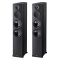 Paradigm Premier 800F Floor Standing Speakers black front angled view without gril