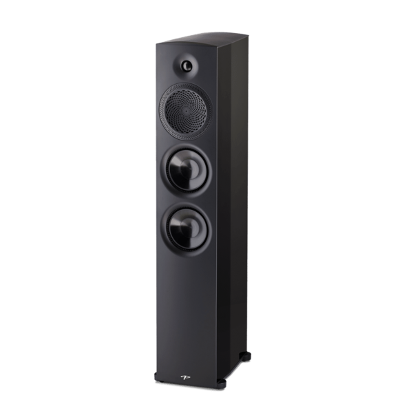 Paradigm Premier 800F Floor Standing Speakers black front angled view without gril