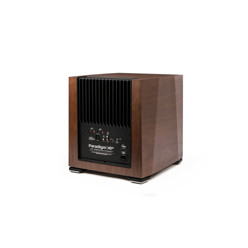 Paradigm XR-11 Subwoofer walnut rear view