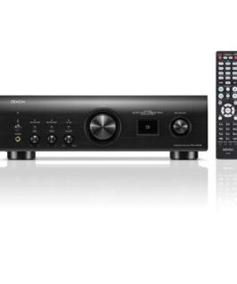 denon pma 1700ne front view with remote