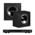 Triad Mini Series In-Ceiling Subwoofer Kit _ Two 8_ Subs + 700W Rack Amp